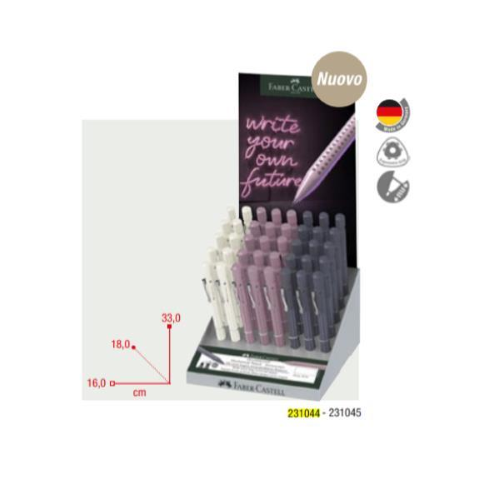 FABER CASTELL ROSE SHADOWS PORTAMINE GRIP CON GOMMINO 0.7 mm ROSA